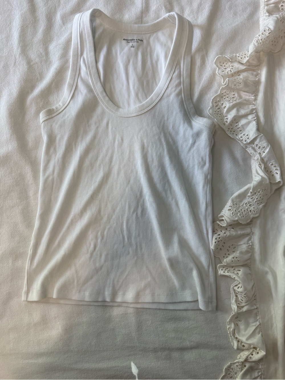 Abercrombie & Fitch White Tank
